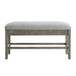 Grayson - Storage Counter Bench - Dark Gray