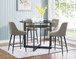 Olson - 5 Piece Counter Dining Set - Dark Gray