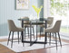 Olson - 5 Piece Counter Dining Set - Dark Gray