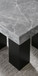Camila - Square Gray Marble Top Table - Dark Gray