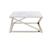 Zurich - Faux White Marble Top Coffee Table - White