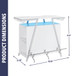 Zena - Bar With Led Lights - White