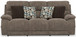 Joya - Zero Gravity Power Reclining Sofa With Power Adjustable Headrest And CR3 Heat/Massage/Lumbar - Mushroom