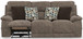 Joya - Zero Gravity Power Reclining Sofa With Power Adjustable Headrest And CR3 Heat/Massage/Lumbar - Mushroom
