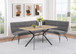 Dodson - Fabric Upholstered L-Shaped Nook Dining Bench