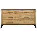 Kaywood - 6-Drawer Dresser Cabinet - Natural Pine