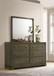 Gran Park - 6-Drawer Dresser And Mirror - Dark Cocoa