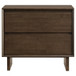 Glenwood - 2-Drawer Nightstand Bedside Table - Warm Brown
