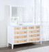 Bexhill - 10-Drawer Dresser And Mirror - White
