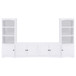 Laughlin - 3-piece Entertainment Center TV Stand - White