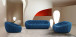 Bubbles Living Room Set in Fabric