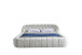 Bubbles Curvy Modern Fabric Bed