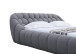 Bubbles Curvy Modern Fabric Bed