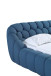 Bubbles Curvy Modern Fabric Bed