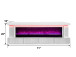 Pebble Modern Fireplace with Bluetooth