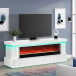 Pebble Modern Fireplace with Bluetooth by New Era Innovations