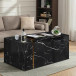 Stone Black Modern Coffee Table by New Era Innovations