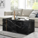 Stone Black Modern Coffee Table
