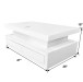 Alma White Modern Coffee Table
