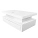 Alma White Modern Coffee Table