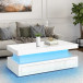 Alma White Modern Coffee Table