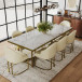 Bura White Top 79" Dining Table by New Era Innovations