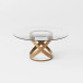 Sami 51" Round Glass Top Table