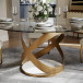 Sami 51" Round Glass Top Table