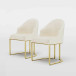 Arko Modern Beige Faux Leather Chair
