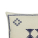 Aztec - Wool Square Accent Cushion - Cream / Indigo