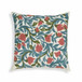 Tulip - Embroidered Floral Wool Square Accent Cushion - Multi
