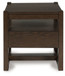 Breckington - Square End Table - Dark Brown