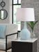Rylanton - Glass Table Lamp - Aqua