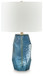 Tallow - Blue - Glass Table Lamp