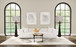 Everly - Boucle Upholstered Extra Long Sofa - White
