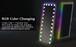 Full Body Mirror with Lights RGB Color Changing Full Length Floor Mirror with 25 LED Bulbs