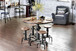 Foskey - Dining Table - Antique Black / Natural Tone
