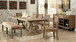 Gianna Fabric Bench - Rustic Oak / Brown