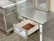 Salamanca - Vanity With Stool - Silver