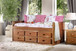 Lia - Twin Captain Bed With Slat Kit - Mahogany