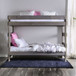 Arlette - Bunk Bed With 2 Slat Kits - Gray