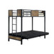 Clapton - Twin Over Twin Bunk Bed - Black