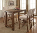 Sania - Bar Chair (Set of 2) - Rustic Oak