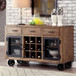 Gianna - 9Dining Table - Rustic Oak / Brown
