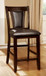 Brent - Counter Height Chair (Set of 2) - Dark Cherry / Espresso