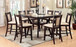 Brent - Counter Height Chair (Set of 2) - Dark Cherry / Ivory