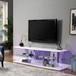 Ernst - TV Stand - White / Clear