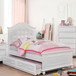 Olivia - Twin Bed - White