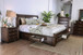 Brandt - California King Bed - Brown Cherry