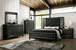 Demetria - Eastern King Bed - Metallic Gray